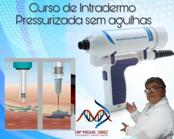 Prof. Miguel Diniz Curso de Intradermo Pressurizada sem agulhas - Foto Divulgação