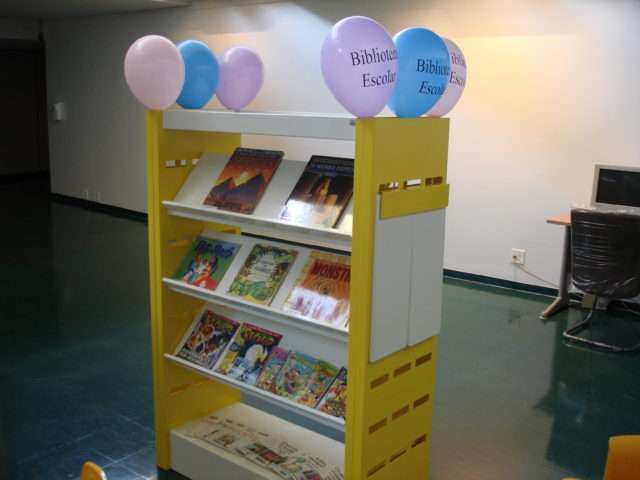 Biblioteca Escolar Modelo na Bienal Internacional do Livro. Foto divulgação.