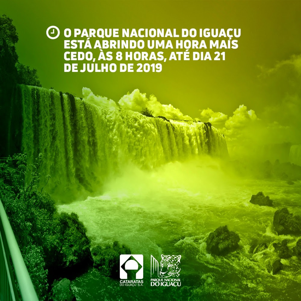 Parque Nacional do Iguaçu abrirá mais cedo para atender turistas
