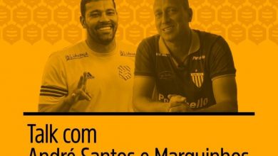 Marquinhos e André Santos participam de bate papo sobre futebol e empreendedorismo